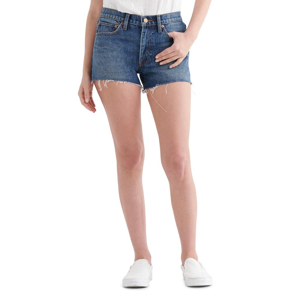 image:imageLucky Brand womens Mid Rise Cut Off ShortDenim ShortsThunder