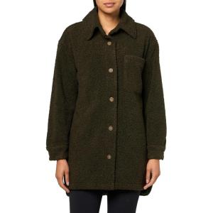 Lucky Brand womens Oversized Shirt Jacket(Olive Wash)