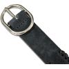 Lucky Brand Women’s Embroidered Leather Belt | Stylish | Classic | Western-Inspired | American Heritage | Jean | Pant(Suede Laced – Navy)