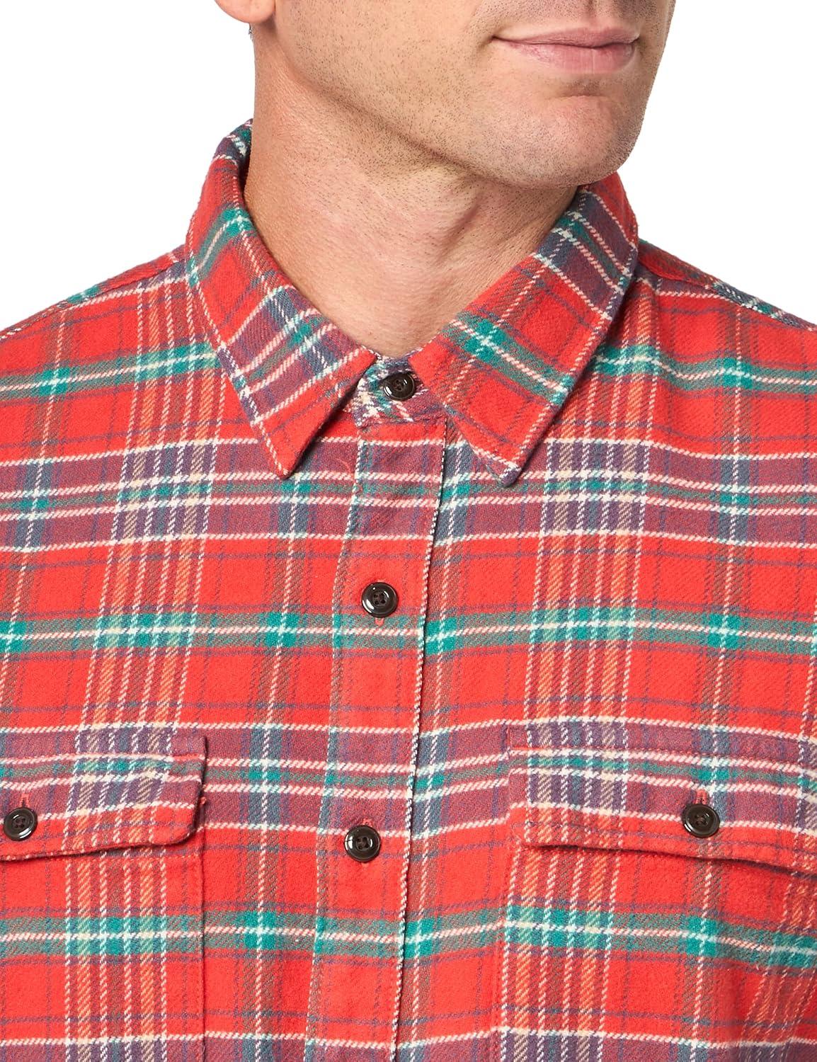 image:imageLucky Brand Mens Lucky Brand Mens Plaid Utility Cloud Soft Long Sleeve FlannelRed Plaid