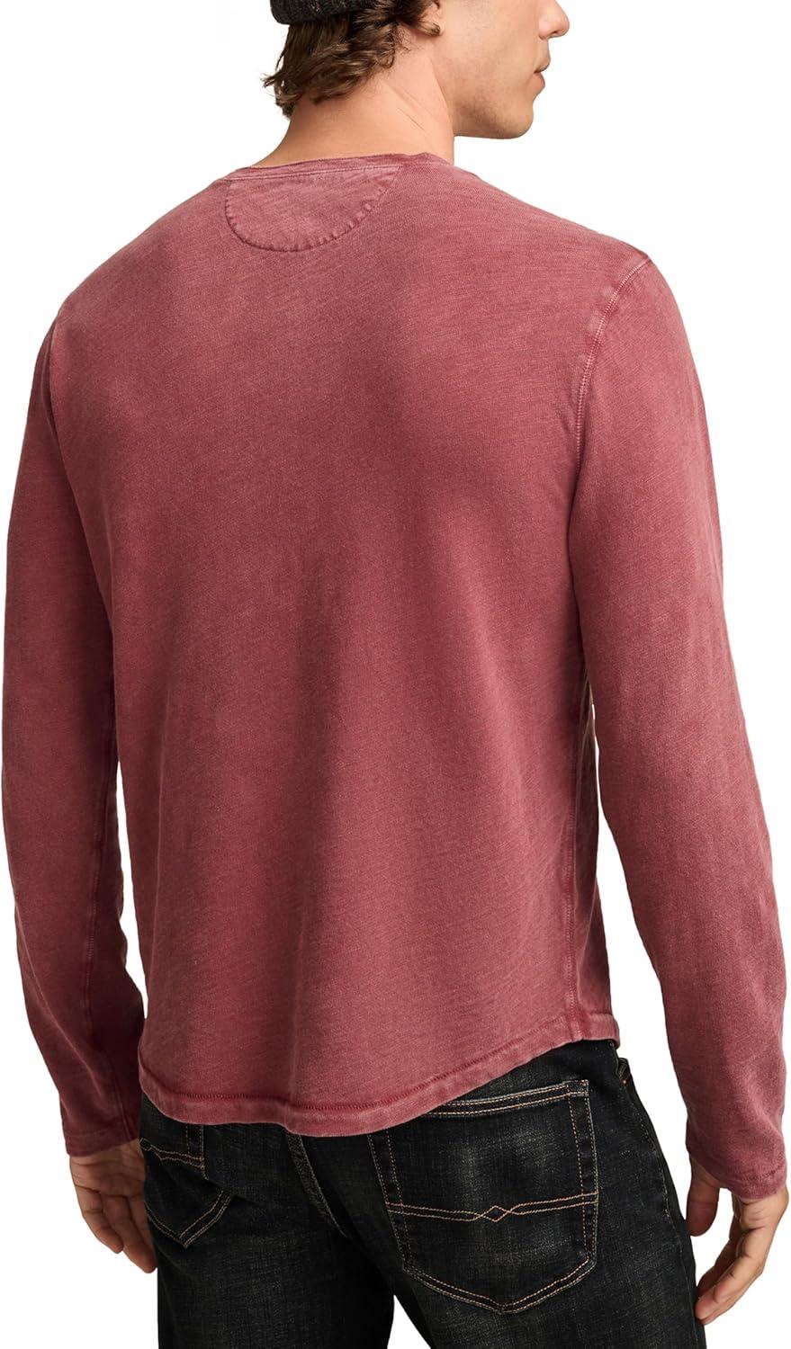 image:imageLucky Brand Mens Lucky Brand Mens Weekend Slub Jersey Jersey Long Sleeve HenleyCabernet