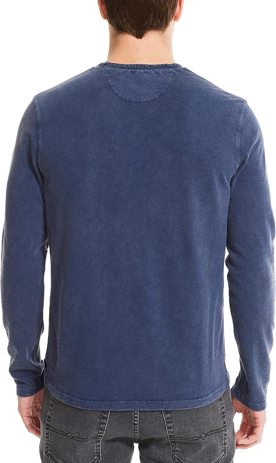 image:imageLucky Brand Mens Lucky Brand Mens Weekend Slub Jersey Jersey Long Sleeve HenleyInsignia Blue