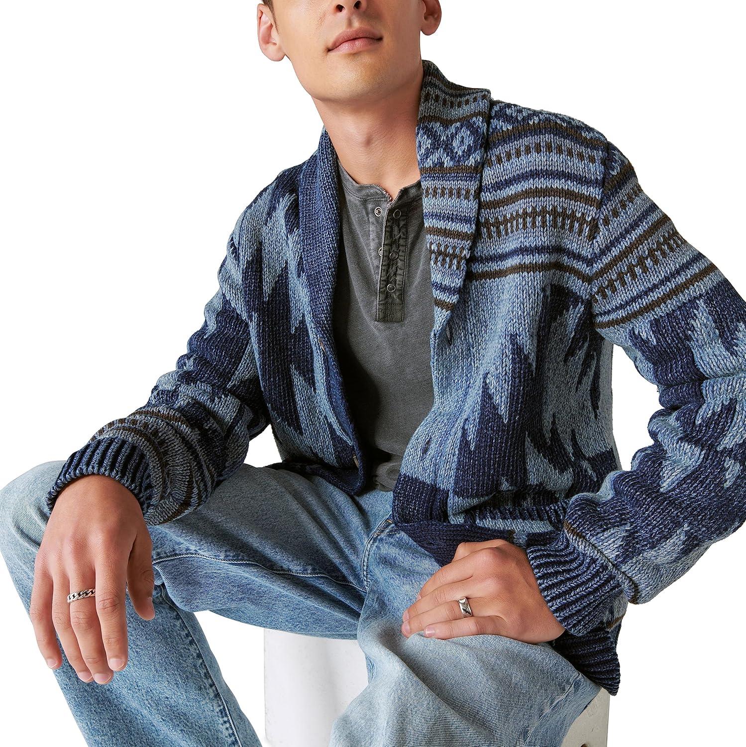 image:imageLucky Brand Mens Lucky Brand Mens Weekend Slub Jersey Jersey Long Sleeve HenleyJet Black