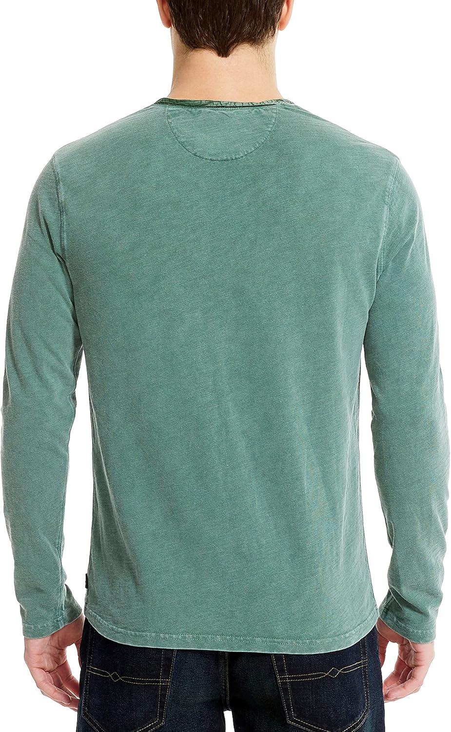 image:imageLucky Brand Mens Lucky Brand Mens Weekend Slub Jersey Jersey Long Sleeve HenleyMyrtle