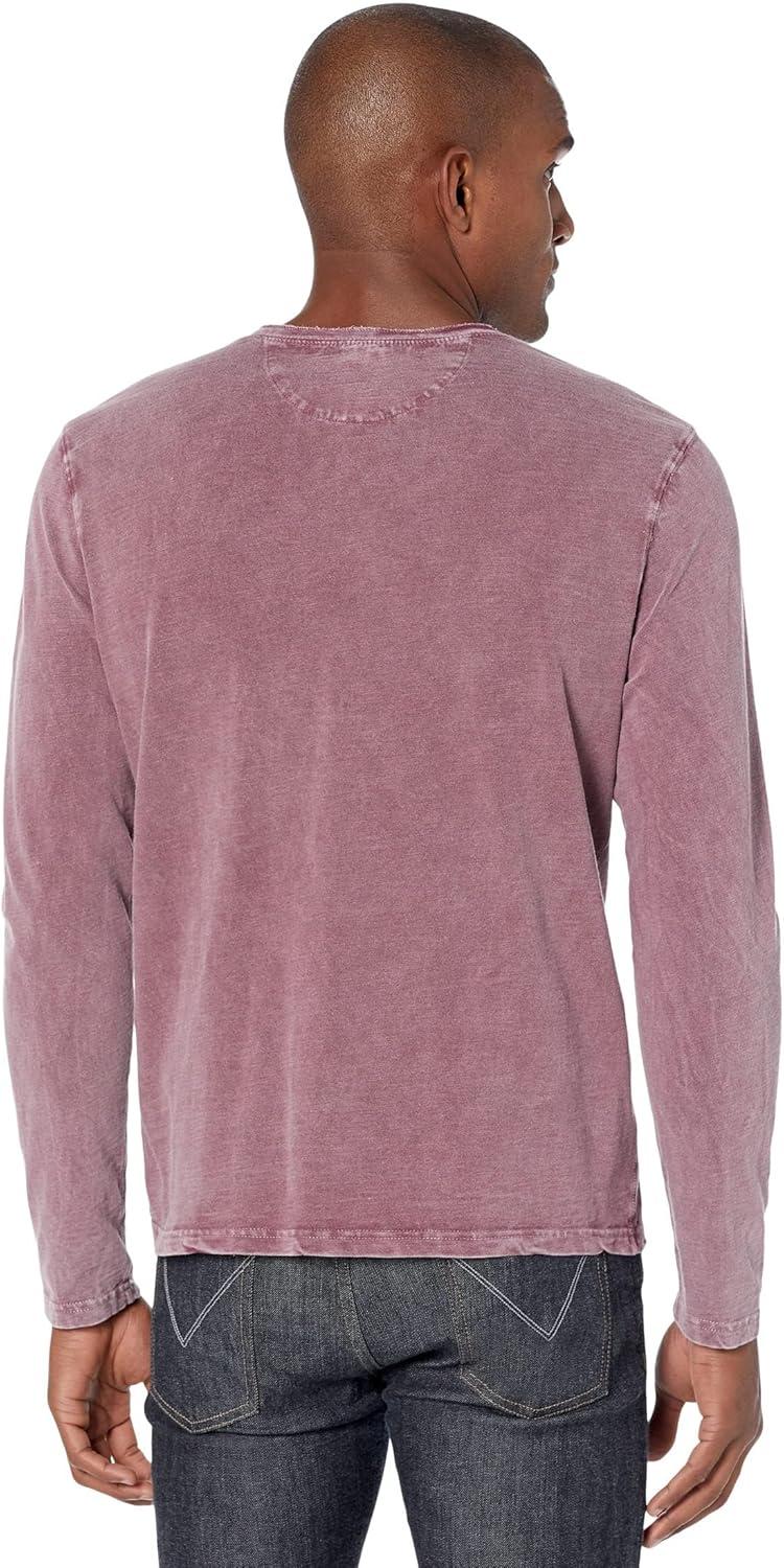 image:imageLucky Brand Mens Lucky Brand Mens Weekend Slub Jersey Jersey Long Sleeve HenleyPort Royale