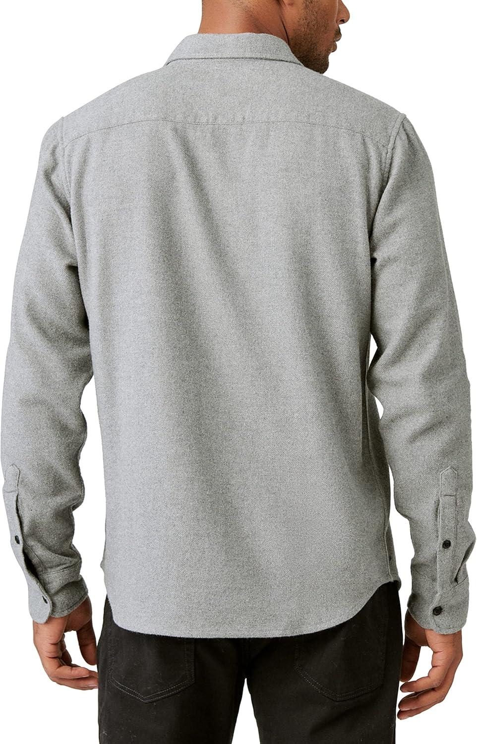 image:imageLucky Brand Mens Plaid Cloud Soft Long Sleeve FlannelHeather Grey