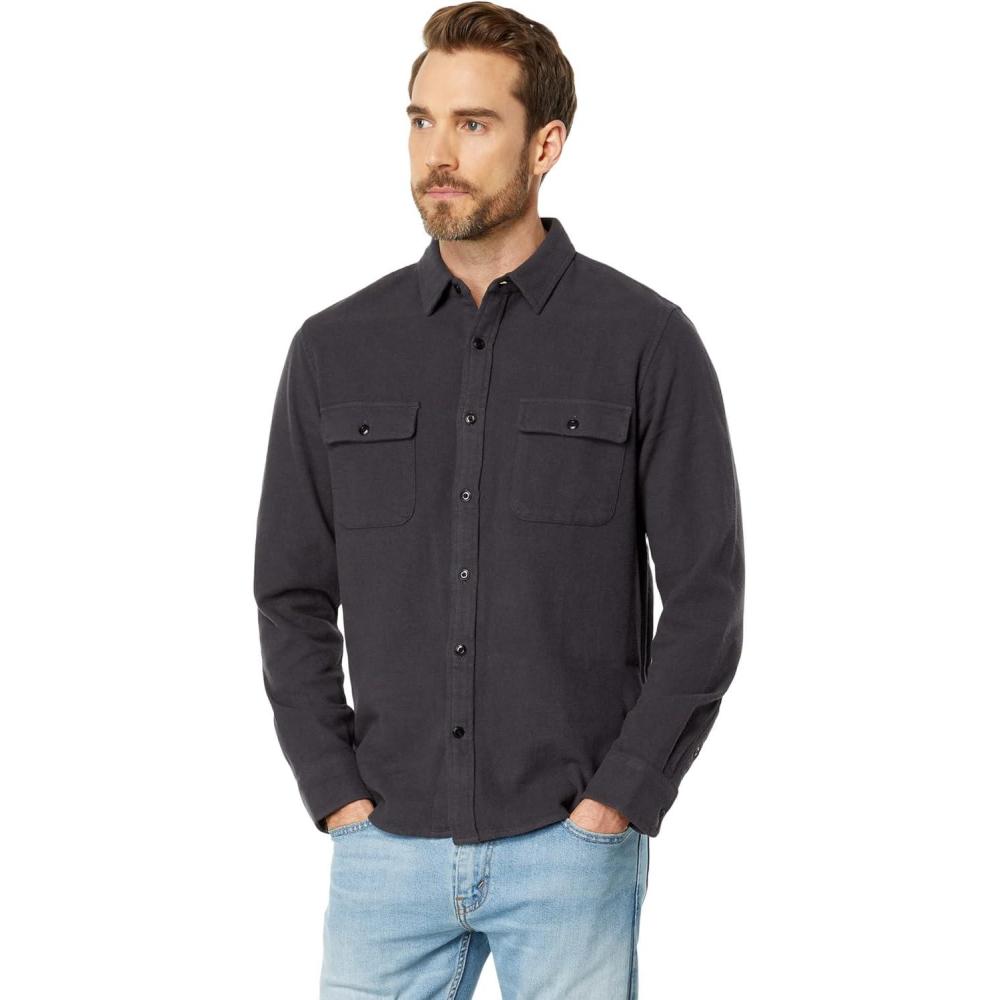 image:imageLucky Brand Mens Plaid Cloud Soft Long Sleeve FlannelPhantom