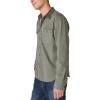 Lucky Brand Mens Corduroy Collar Washed Long Sleeve Shirt(Castor Gray)