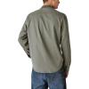 Lucky Brand Mens Corduroy Collar Washed Long Sleeve Shirt(Castor Gray)