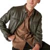 Lucky Brand Mens Corduroy Collar Washed Long Sleeve Shirt(Coffee Liqueur)