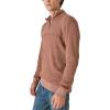 Lucky Brand Men’s Garment Dye Thermal Mock Half Zip(Potting Soil)