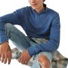 Lucky Brand Men’s Garment Dye Thermal Mock Half Zip(True Navy)