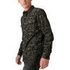 Lucky Brand Mens Lucky Brand Men’s Corduroy Printed Western Long Sleeve Shirt(Black Multi)