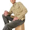 Lucky Brand Mens Lucky Brand Men’s Corduroy Printed Western Long Sleeve Shirt(Camo Multi)