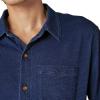 Lucky Brand Mens Lucky Brand Men’s Indigo Knit Button Down Shirt(Dark Indigo)