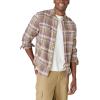 Lucky Brand Mens Lucky Brand Men’s Plaid Utility Cloud Soft Long Sleeve Flannel(Olive Multi)
