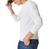 Lucky Brand Mens Lucky Brand Men’s Weekend Slub Jersey Jersey Long Sleeve Henley(Bright White)