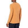 Lucky Brand Mens Lucky Brand Men’s Weekend Slub Jersey Jersey Long Sleeve Henley(Buckthorn Brown)