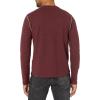 Lucky Brand Mens Lucky Brand Men’s Weekend Slub Jersey Jersey Long Sleeve Henley(Burgundy)