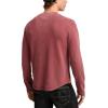 Lucky Brand Mens Lucky Brand Men’s Weekend Slub Jersey Jersey Long Sleeve Henley(Cabernet)