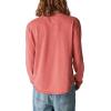 Lucky Brand Mens Lucky Brand Men’s Weekend Slub Jersey Jersey Long Sleeve Henley(Cardinal)