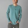 Lucky Brand Mens Lucky Brand Men’s Weekend Slub Jersey Jersey Long Sleeve Henley(Dress Blues)