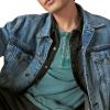 Lucky Brand Mens Lucky Brand Men’s Weekend Slub Jersey Jersey Long Sleeve Henley(Dress Blues)