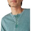 Lucky Brand Mens Lucky Brand Men’s Weekend Slub Jersey Jersey Long Sleeve Henley(Dress Blues)