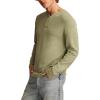 Lucky Brand Mens Lucky Brand Men’s Weekend Slub Jersey Jersey Long Sleeve Henley(Lily Pad)