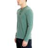 Lucky Brand Mens Lucky Brand Men’s Weekend Slub Jersey Jersey Long Sleeve Henley(Myrtle)