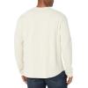 Lucky Brand Mens Lucky Brand Men’s Weekend Slub Jersey Jersey Long Sleeve Henley(Oatmeal)