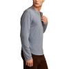 Lucky Brand Mens Lucky Brand Men’s Weekend Slub Jersey Jersey Long Sleeve Henley(Provincial Blue)
