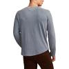Lucky Brand Mens Lucky Brand Men’s Weekend Slub Jersey Jersey Long Sleeve Henley(Provincial Blue)