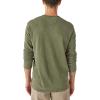 Lucky Brand Mens Lucky Brand Men’s Weekend Slub Jersey Jersey Long Sleeve Henley(Rifle Green)