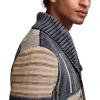 Lucky Brand Men’s Patchwork Shawl Cardigan(Denim Combo)