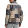 Lucky Brand Men’s Patchwork Shawl Cardigan(Denim Combo)