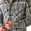 Lucky Brand Men’s Plaid Brushed Knit Long Sleeve Shirt(Grey Multi Plaid)