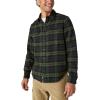 Lucky Brand Mens Plaid Cloud Soft Long Sleeve Flannel(Navy / Green Plaid)