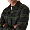 Lucky Brand Mens Plaid Cloud Soft Long Sleeve Flannel(Navy / Green Plaid)