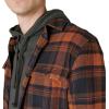 Lucky Brand Mens Plaid Cloud Soft Long Sleeve Flannel(Navy/Orange)