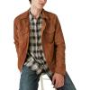 Lucky Brand Men’s Plaid Dobby Western Long Sleeve Shirt(Black Dobby Plaid)