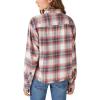 Lucky Brand Men’s Plaid Dobby Western Long Sleeve Shirt(Cream Plaid)