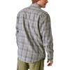Lucky Brand Men’s Plaid Utility Long Sleeve Flannel Shirt(Grey Malange)