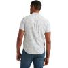 Lucky Brand Mens Short Sleeve Button Up One Pocket San Gabriel Shirt(Blue Print 2.0)