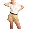 Lucky Brand Womens Lucky Brand Women’s Short Sleeve Rib Knit Top(Bright White)