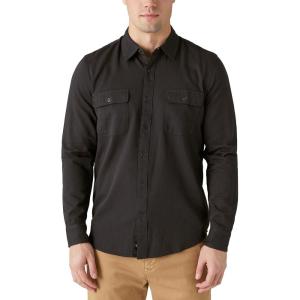 Lucky Brand Mens Lucky Brand Men’s Lived-in Long Sleeve Utility Shirt(Phantom)