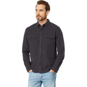 Lucky Brand Mens Plaid Cloud Soft Long Sleeve Flannel(Phantom)