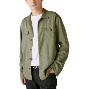 Lucky Brand Men’s Rolling Stones Over Shirt(Four Leaf Clover)
