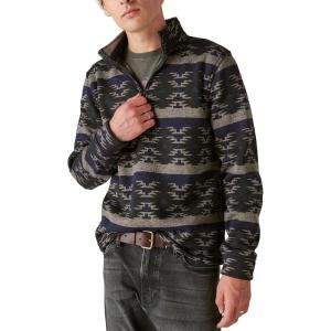 Lucky Brand mens Lucky Brand Men’s Los Feliz Half Zip Mockneck(Multi)