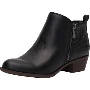 Lucky Brand Basel Studded Bootie(Black Embossed)